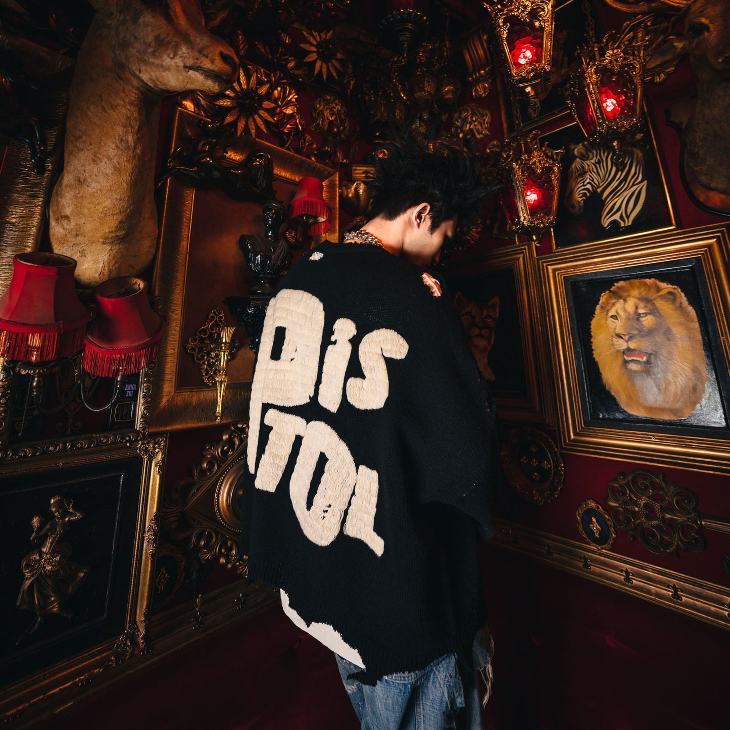 SAINT Mxxxxxx - SP_CREW KNIT/I AM A【SM-YS1-0000-C24】