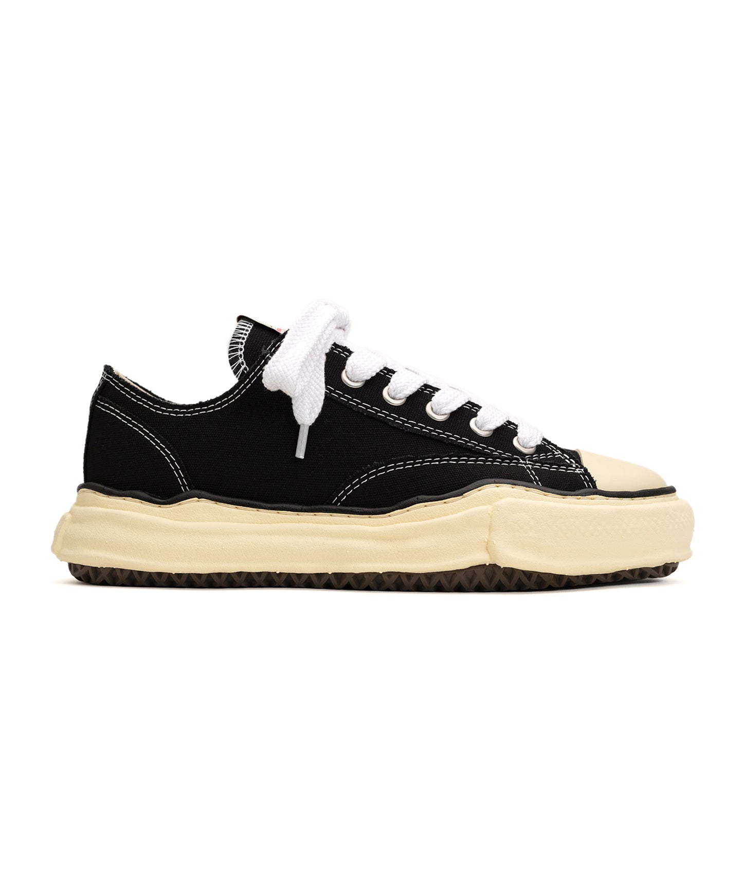 Maison MIHARA YASUHIRO - "PETERSON" VL OG Sole Canvas Low-top Sneaker BLACK【A09FW733】