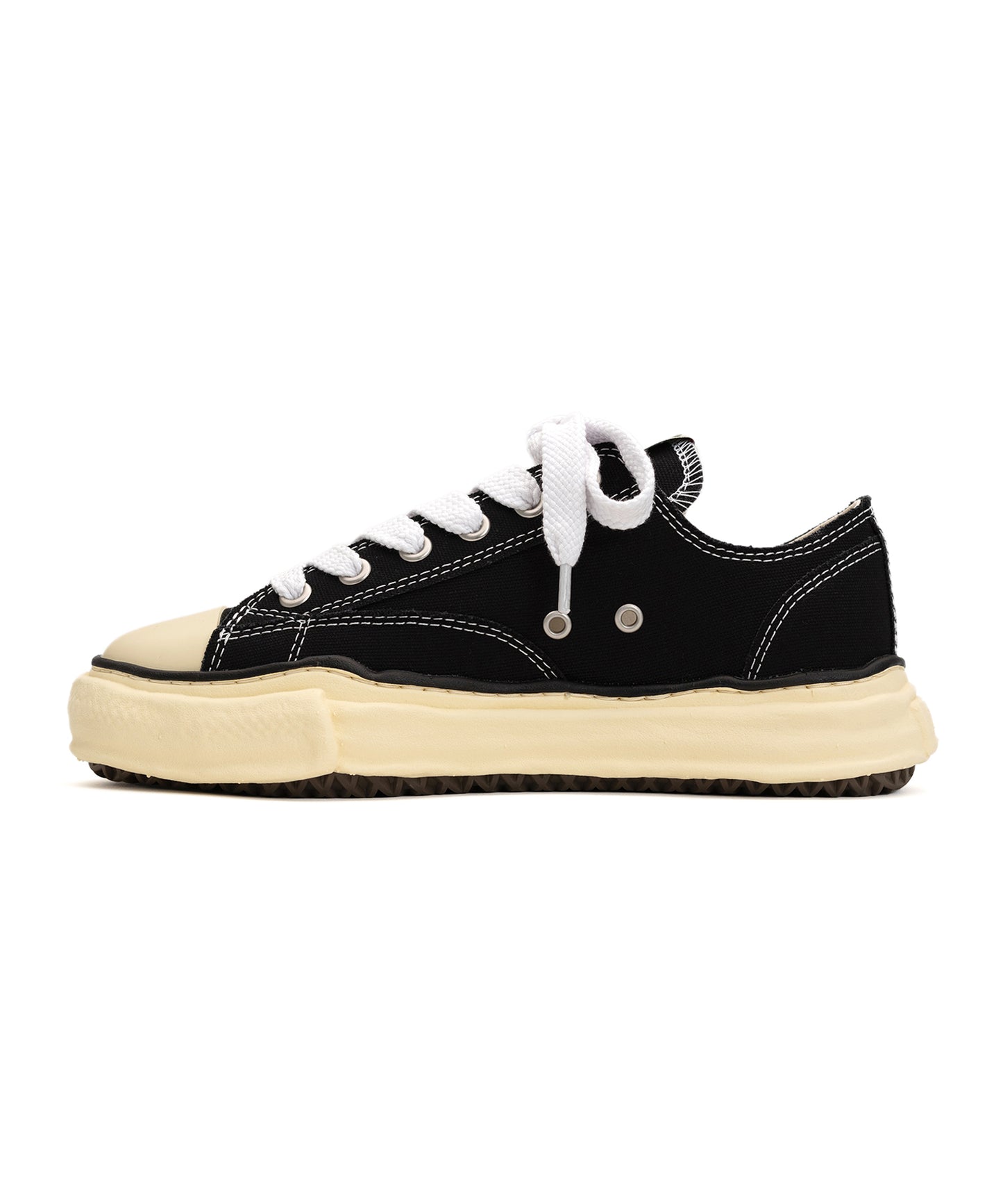 Maison MIHARA YASUHIRO - "PETERSON" VL OG Sole Canvas Low-top Sneaker BLACK【A09FW733】