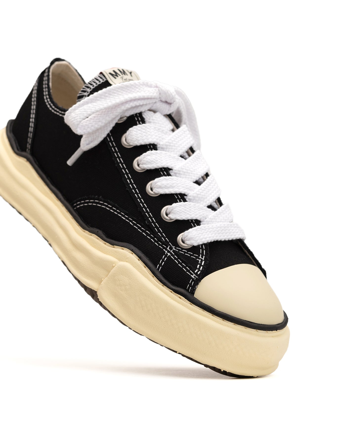 Maison MIHARA YASUHIRO - "PETERSON" VL OG Sole Canvas Low-top Sneaker BLACK【A09FW733】