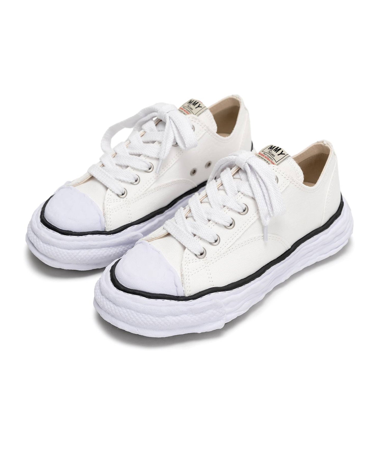 Maison MIHARA YASUHIRO - "PETERSON23" OG Sole Canvas Low-top Sneaker WHITE【A11FW702】
