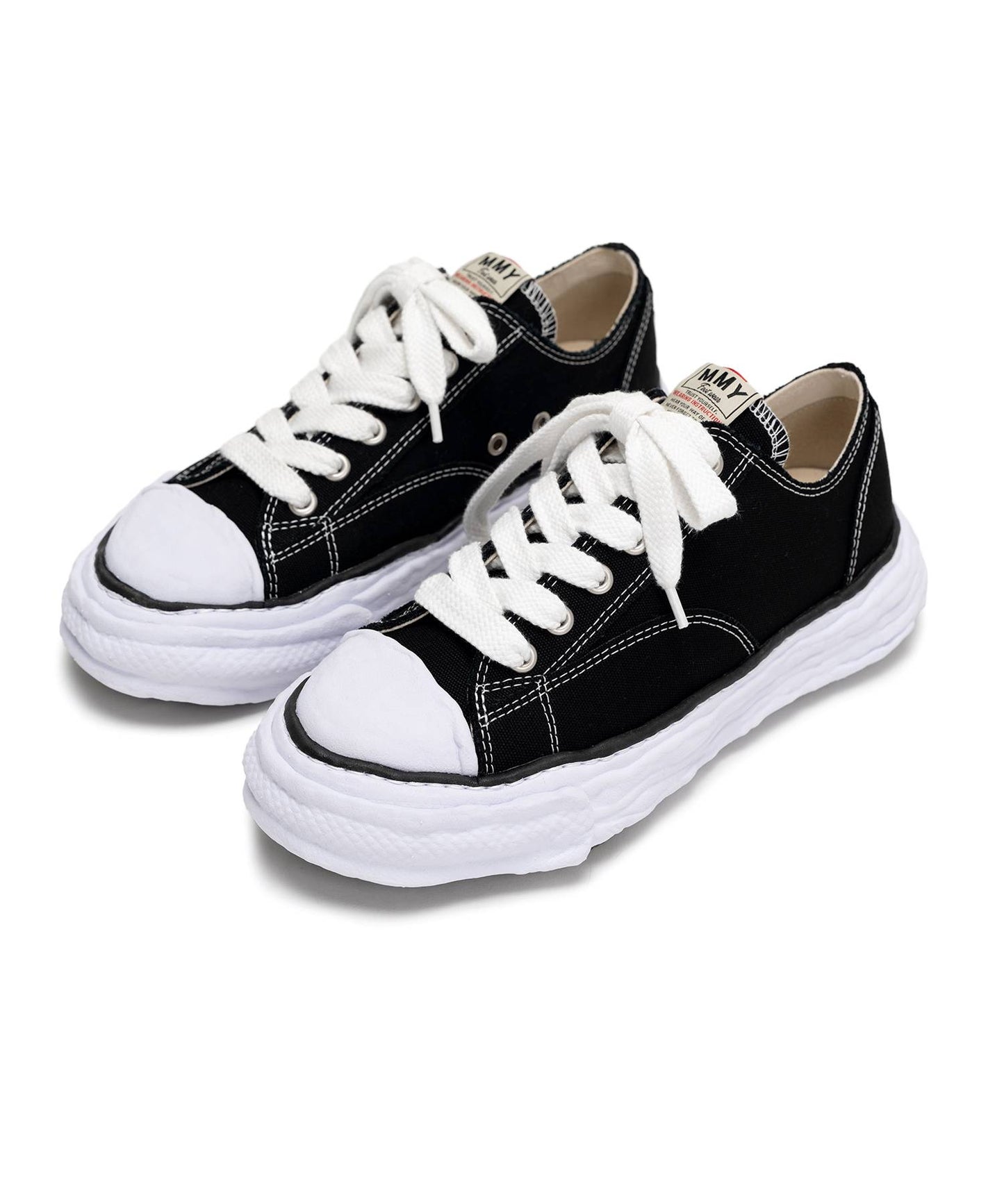 Maison MIHARA YASUHIRO - "PETERSON23" OG Sole Canvas Low-top Sneaker BLACK【A11FW702】