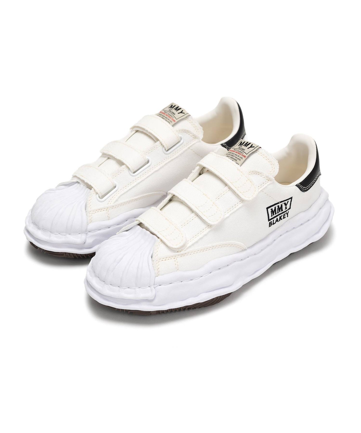 Maison MIHARA YASUHIRO - "BLAKEY" OG Sole Canvas Low-top Verclo Sneaker WHITE【A14FW741】