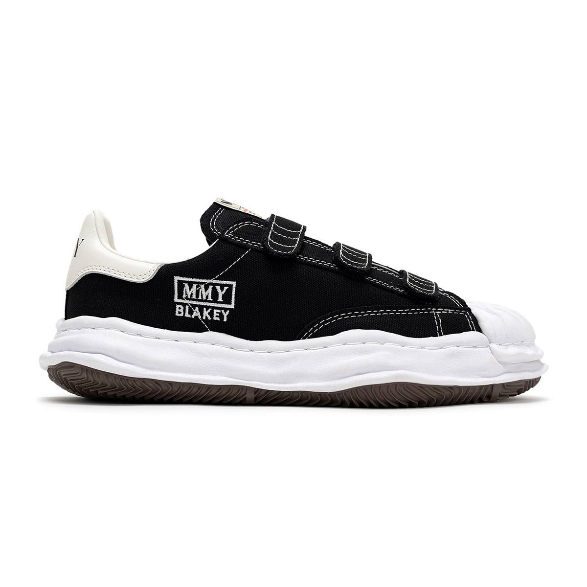 Maison MIHARA YASUHIRO - "BLAKEY" OG Sole Canvas Low-top Verclo Sneaker BLACK【A14FW741】