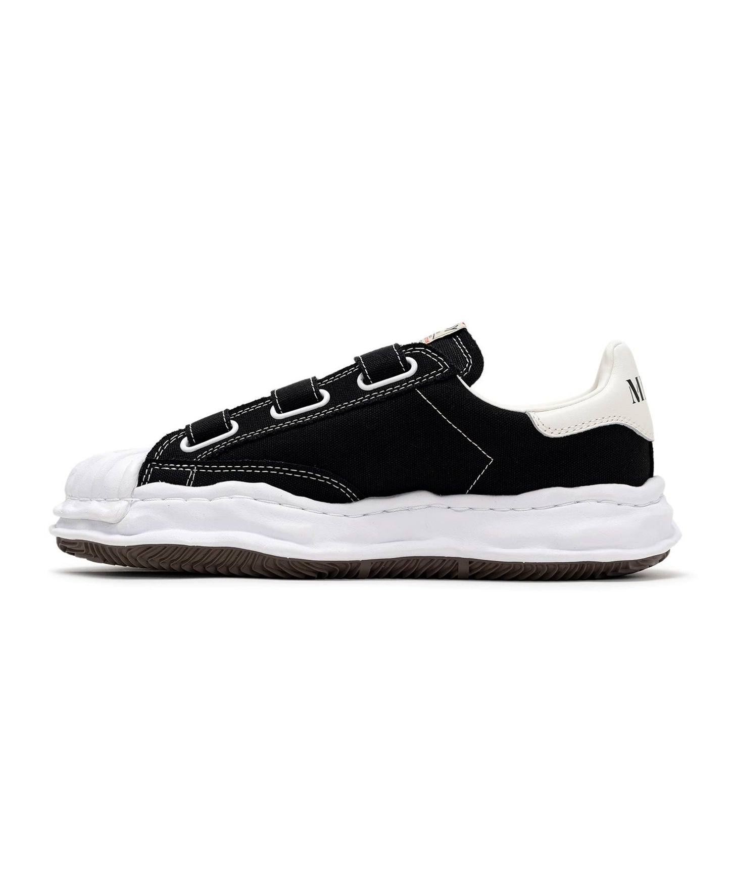 Maison MIHARA YASUHIRO - "BLAKEY" OG Sole Canvas Low-top Verclo Sneaker BLACK【A14FW741】
