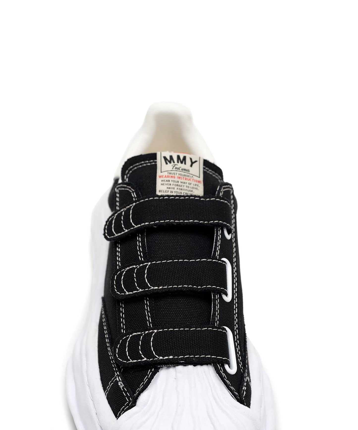 Maison MIHARA YASUHIRO - "BLAKEY" OG Sole Canvas Low-top Verclo Sneaker BLACK【A14FW741】