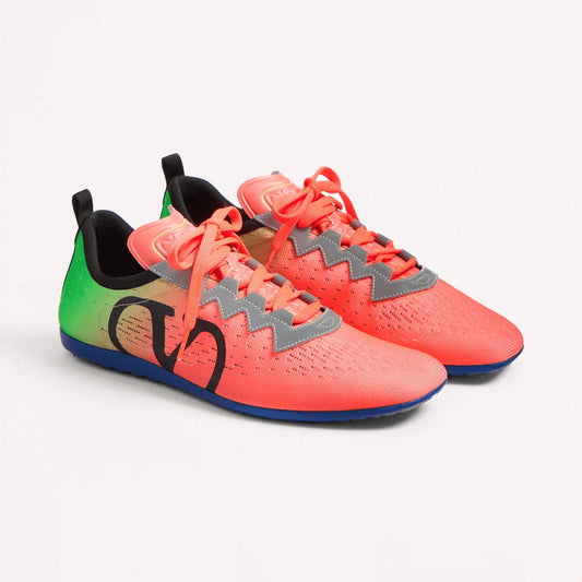 VALENTINO GARAVANI - Chromathon Technicalfabric Sneaker "Coral Fluo/Neon Green" 【6Y2S0J55RWL】