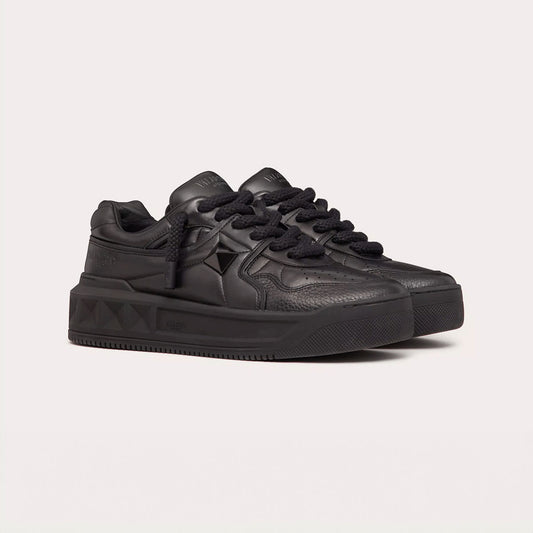 VALENTINO GARAVANI - One Stud XL Nappa Leather Low-top Sneaker "Black"【6Y2S0G37XTM】