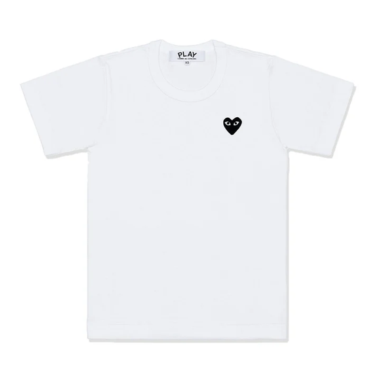 PLAY CDG - MINI HEART T-SHIRT WHITE/BLACK【AX-T064-051】