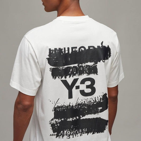 Y-3 - U GFX SS TEE "Core White"【JM7815】