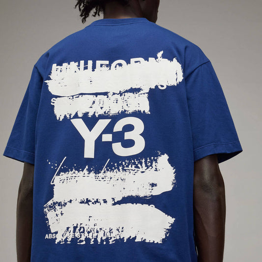 Y-3 - U GFX SS TEE "Dark Blue"【JM7816】