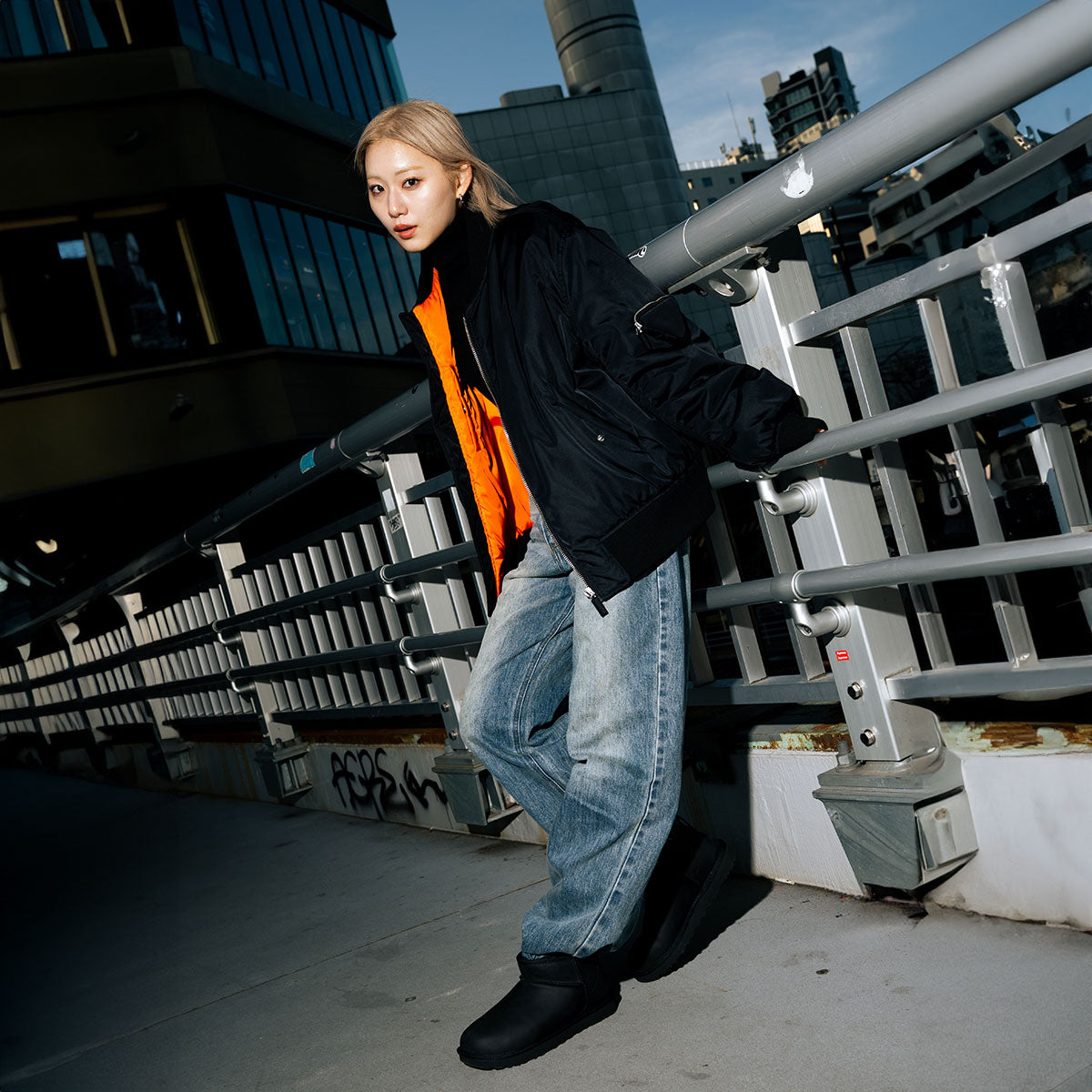 UGG - W CLASSIC ULTRA MINI LTHR 【1174210-BLK】