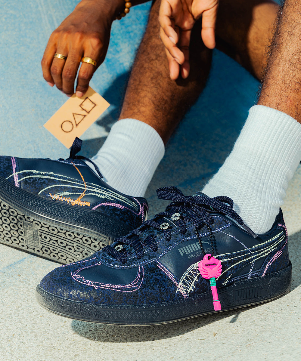 PUMA - PALERMO SQUID GAME PUMA NAVY-BRIGHT MELON【403859-01】