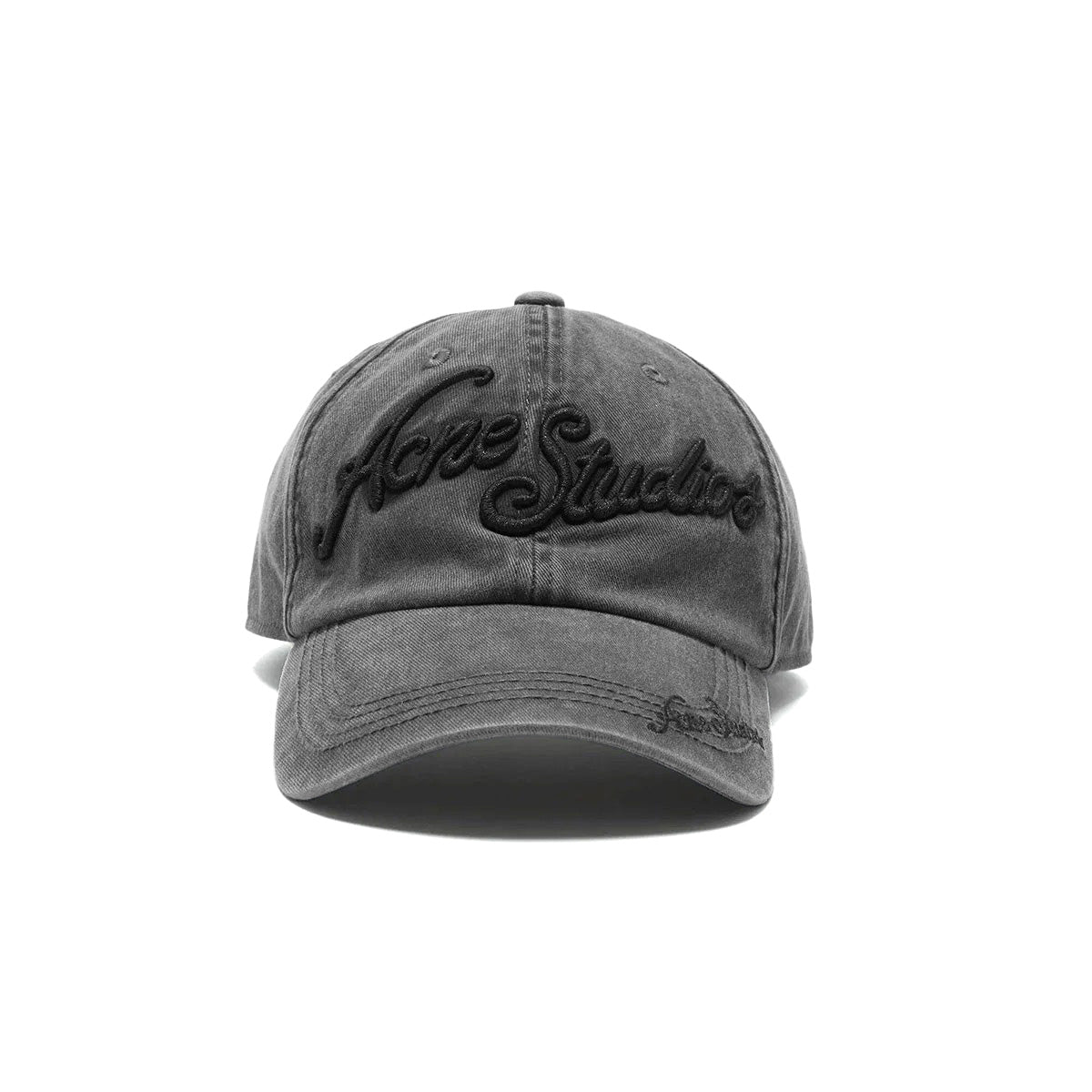 Acne Studios - Logo Cap "Faded Black"【FN-UX-HATS000314】