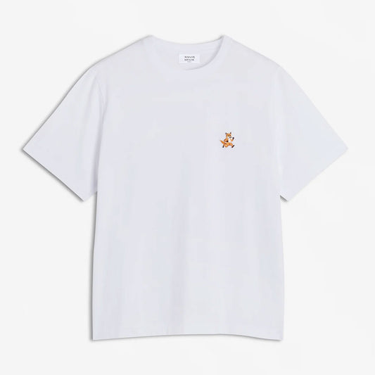 MAISON KITSUNE - SPEEDY FOX PATCH COMFORT TEE-SHIRT WHITE【MM00125KJ0008】