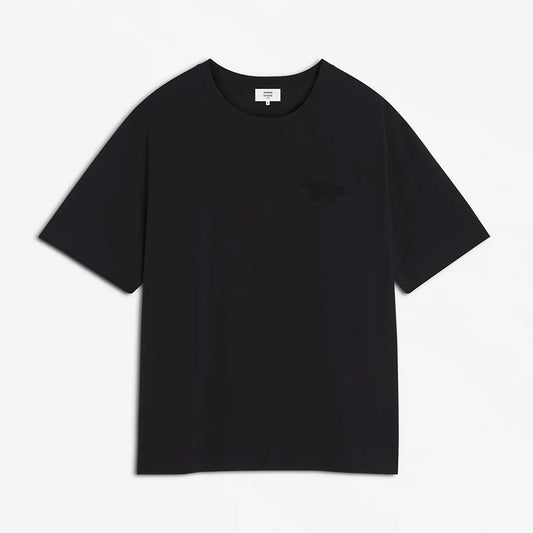 MAISON KITSUNE - EMBOSSED PROFILE FOX OVERSIZE TEE-SHIRTS BLACK【OM00116KJ7016】