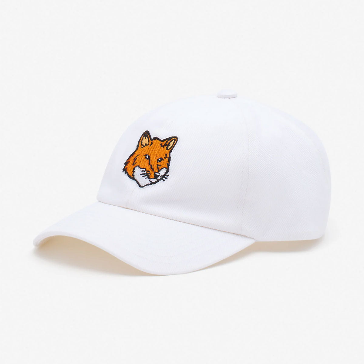 MAISON KITSUNE - LARGE FOX HEAD 6P CAP WHITE【MM06103WW0096】