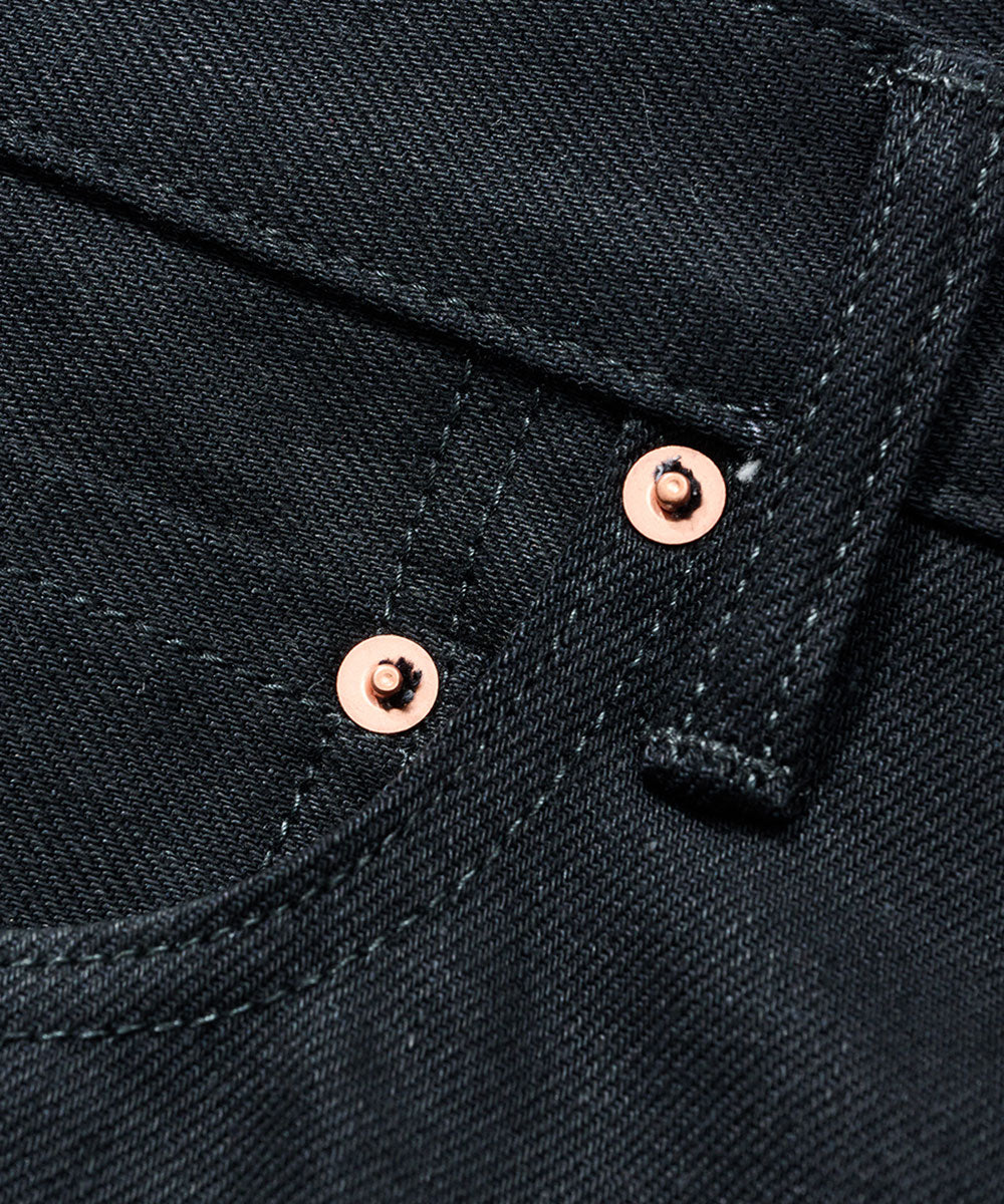COTTON RESEARCH CLUB - SELVAGE BLACK DENIM JEANS【JPC-011】