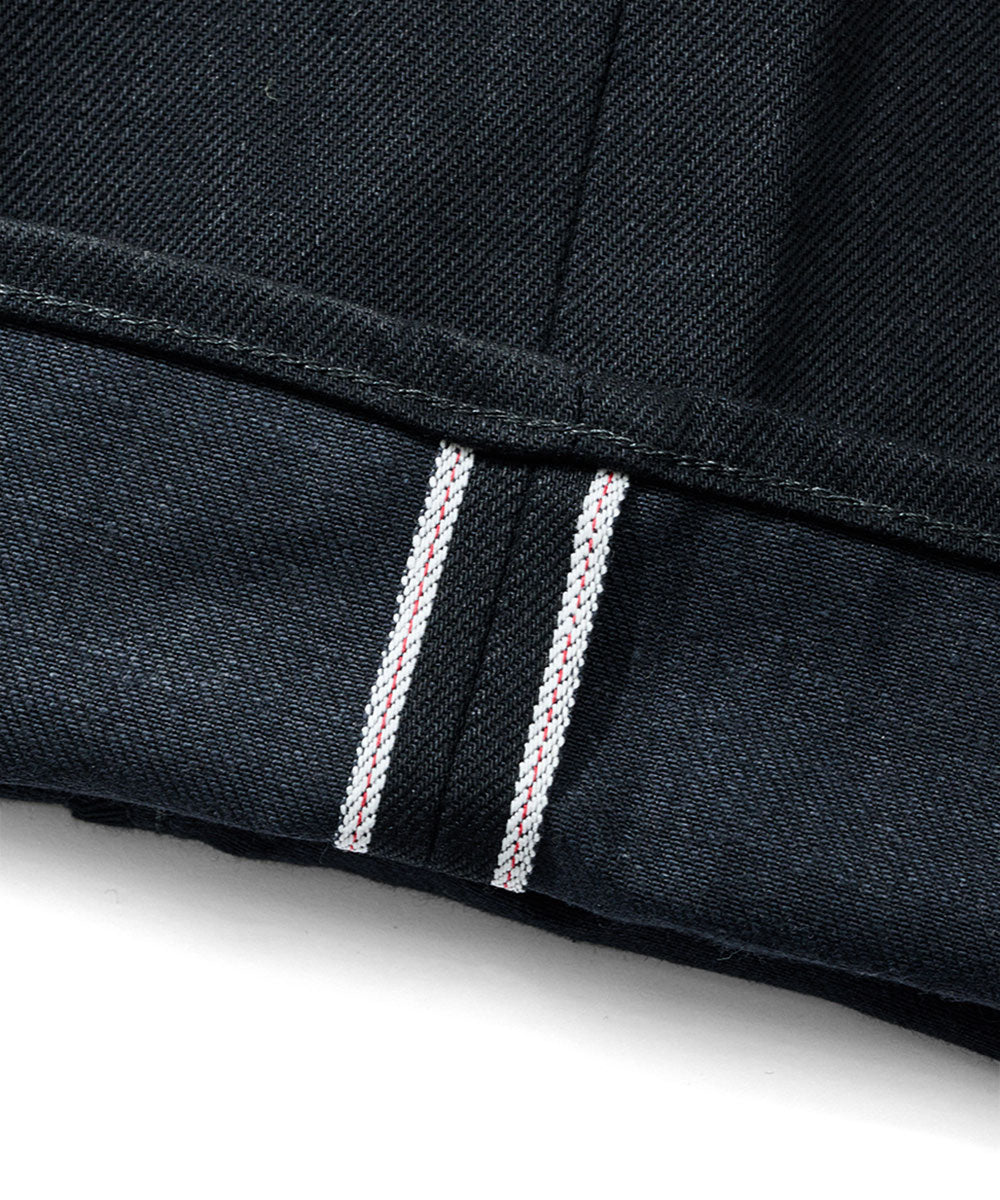 COTTON RESEARCH CLUB - SELVAGE BLACK DENIM JEANS【JPC-011】
