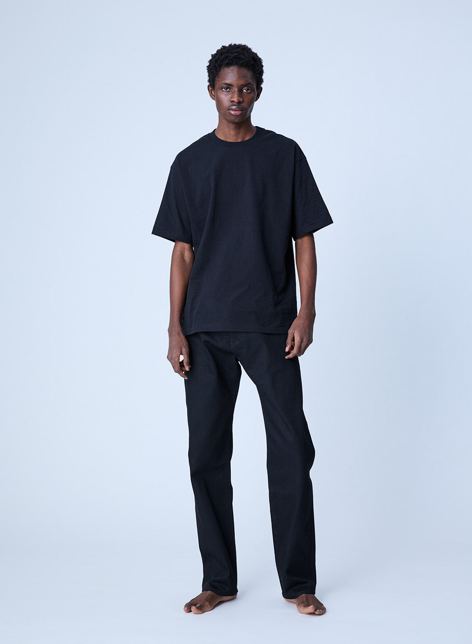 COTTON RESEARCH CLUB - SELVAGE BLACK DENIM JEANS【JPC-011】