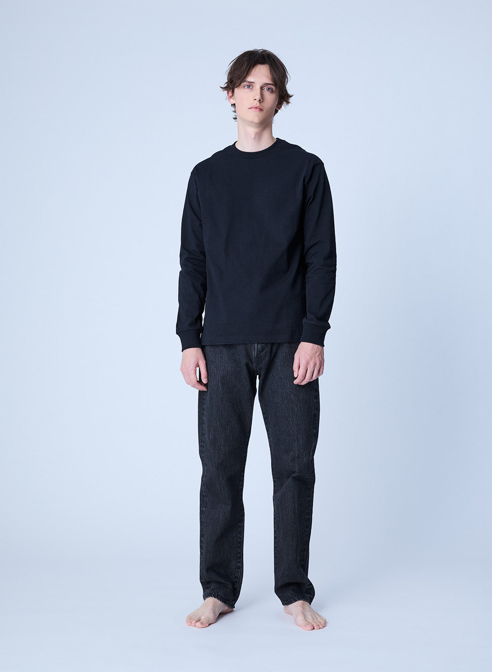 COTTON RESEARCH CLUB - SELVAGE BLACK DENIM JEANS【JPC-011】