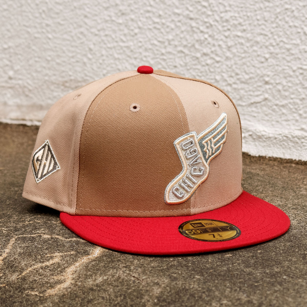 TY MATHIS NEW ERA - Chicago White Sox 59FIFTY CHI Patch Brown Crazy/Red