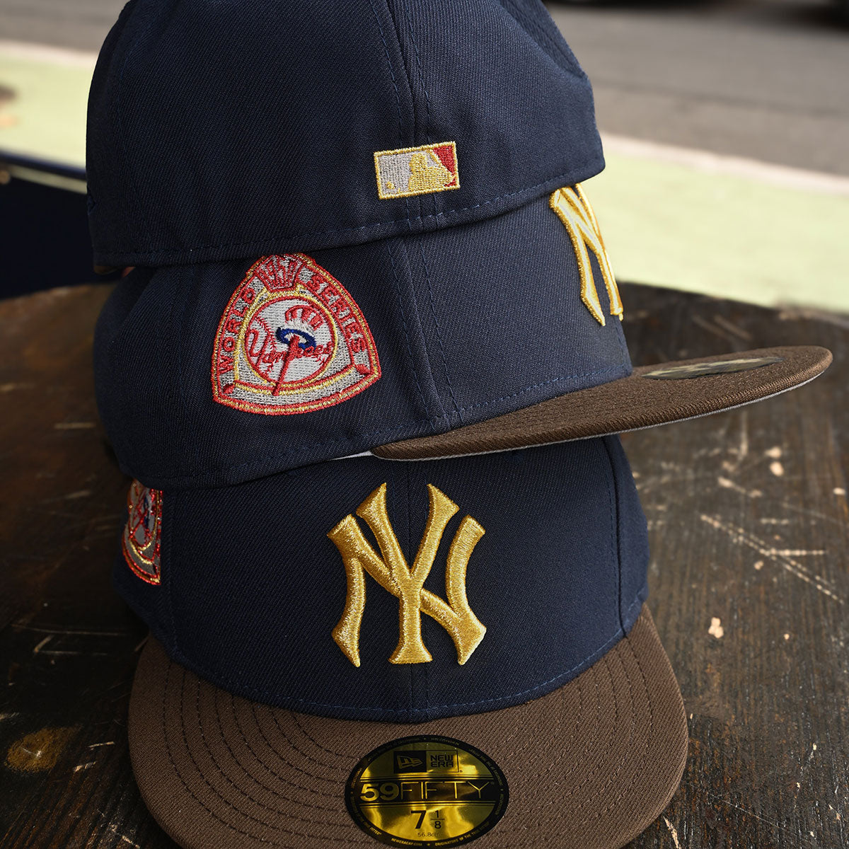 NEW ERA 紐約洋基隊 - 59FIFTY 1959 年世界大賽夜班海軍藍/胡桃木色