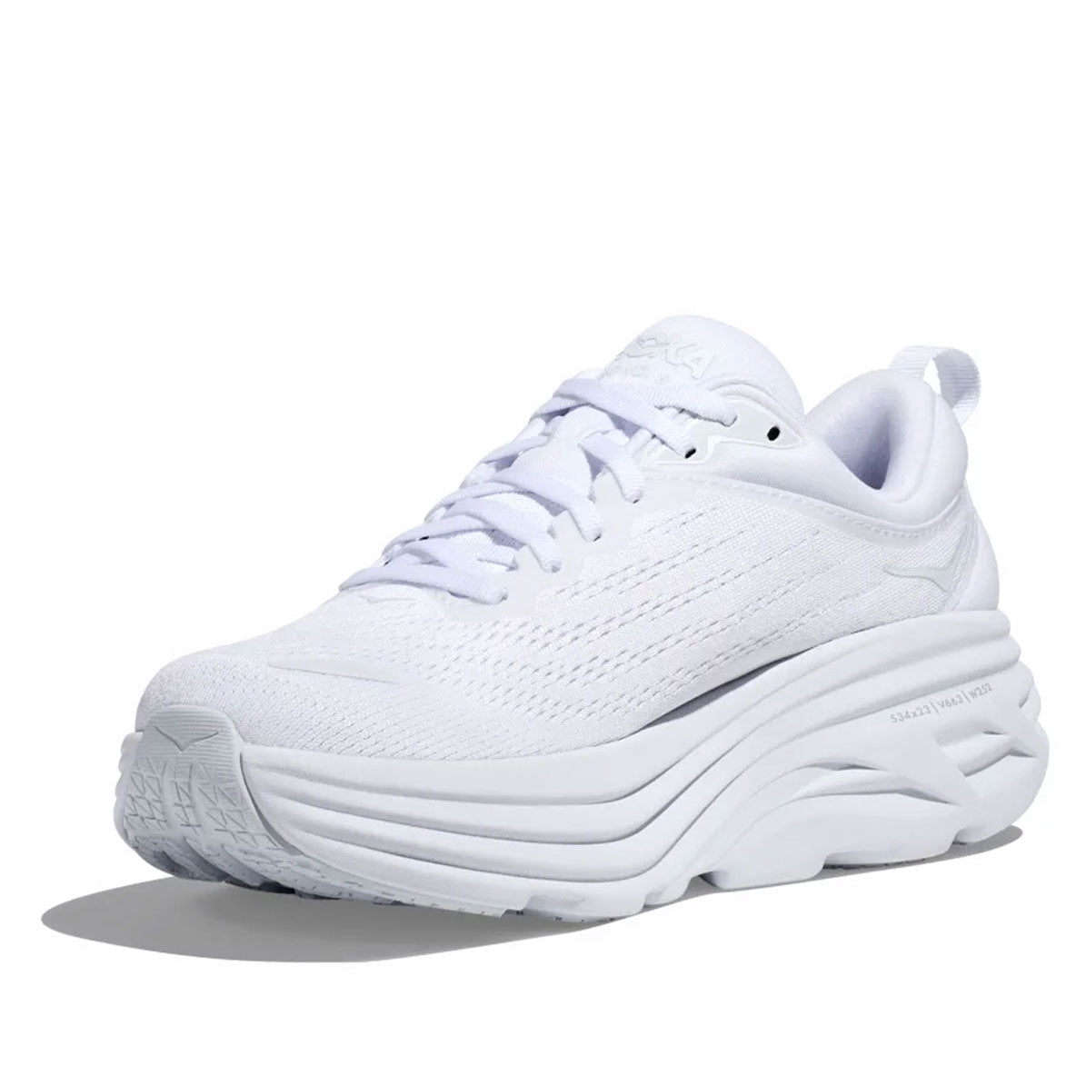 HOKA ONE ONE BONDI 8 WHITE x WHITE [1127952-WWH]