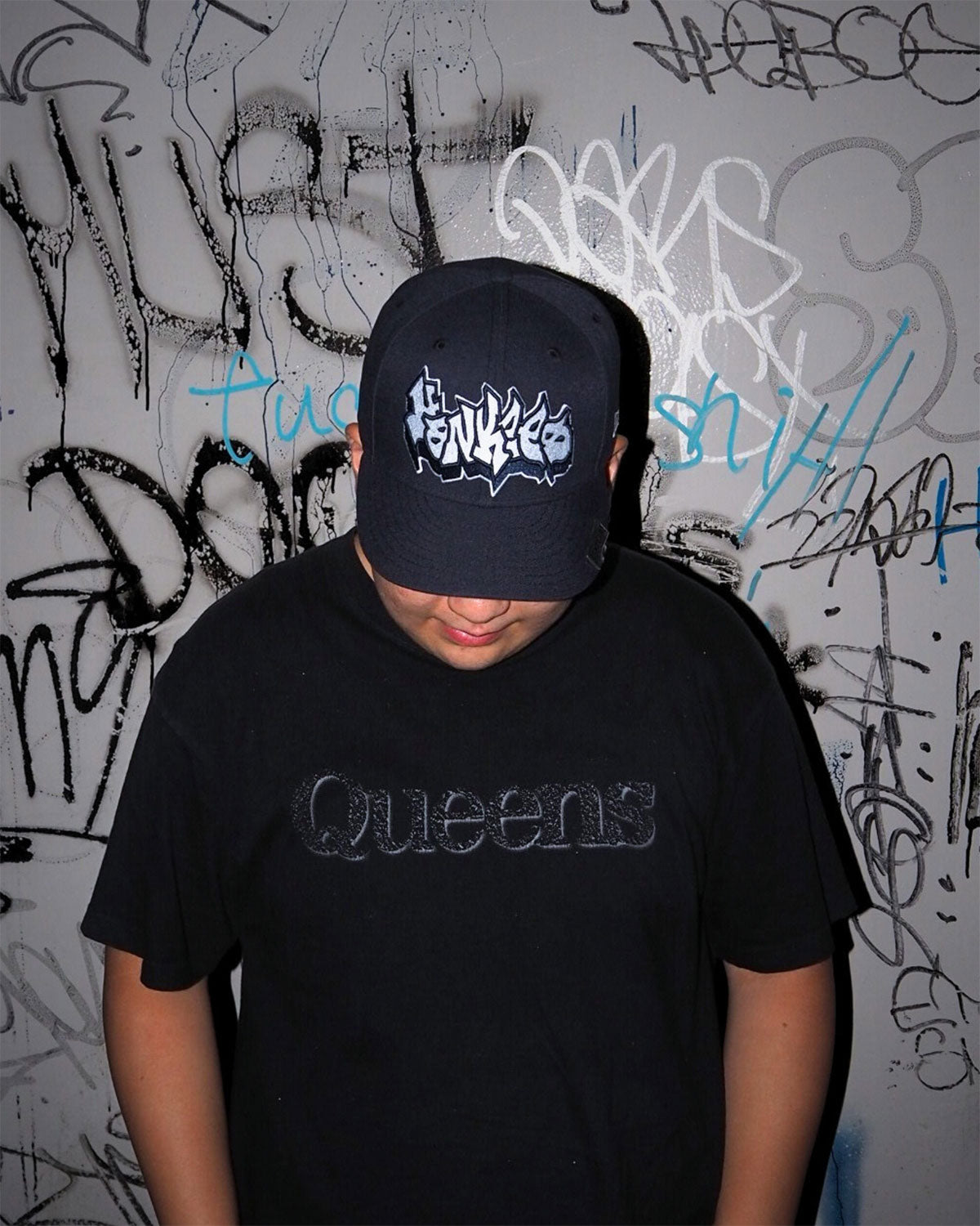 NEW ERA NEW YORK YANKEES - 59FIFTY CO GRAFFITI LOGO NAVY 【70982649】