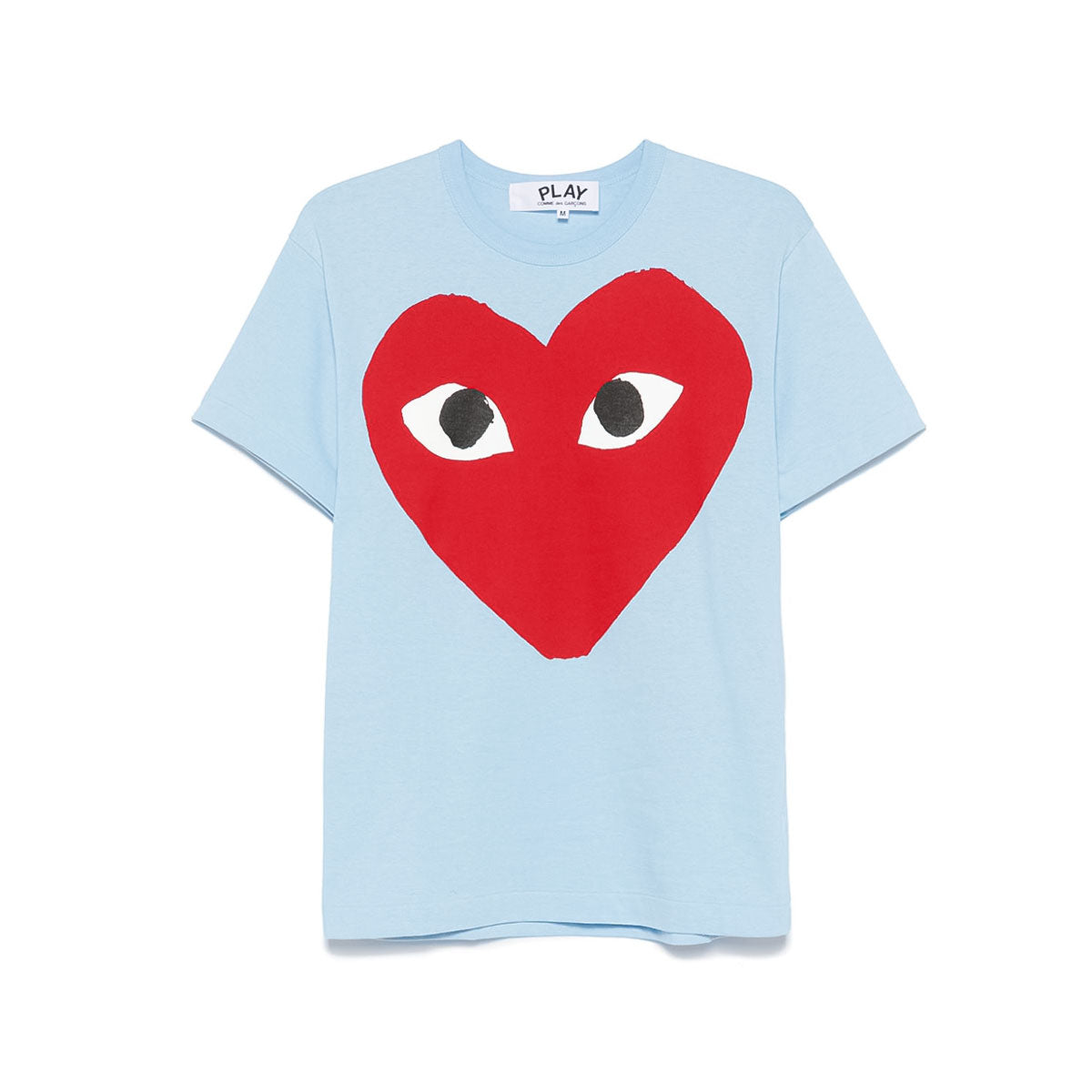 PLAY CDG BRIGHT HEART LOGO T-SHIRT "BLUE" プレイ コム デ ギャルソン ブライト ハート ロゴ Tシャツ "ブルー"【AX-T274-051】