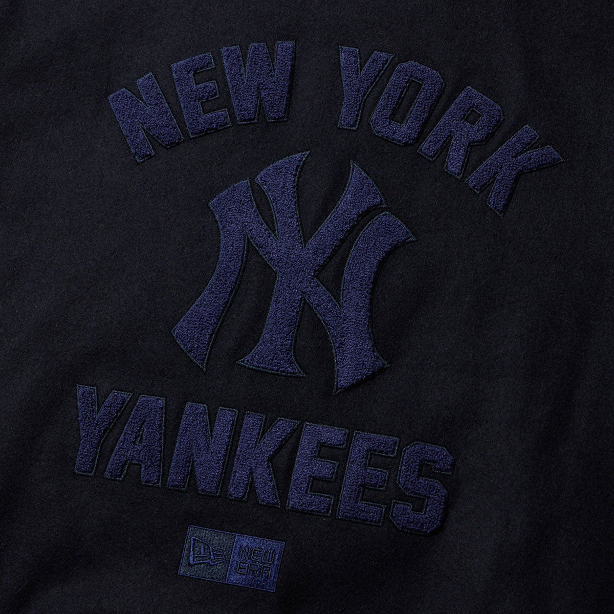 NEW ERA New York Yankees- MELTON VARSITY JACKET NAVY 【14682677】