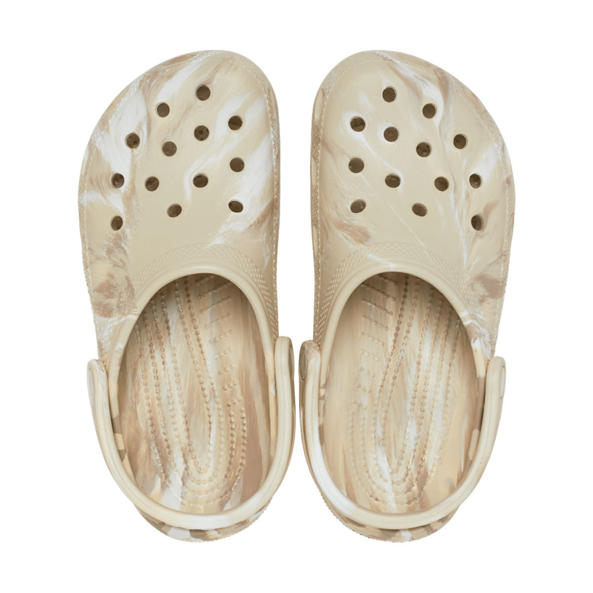 crocs - MENS WMNS CLASSIC MARBLE CLOG Bone/Multi【206867-2Y3】