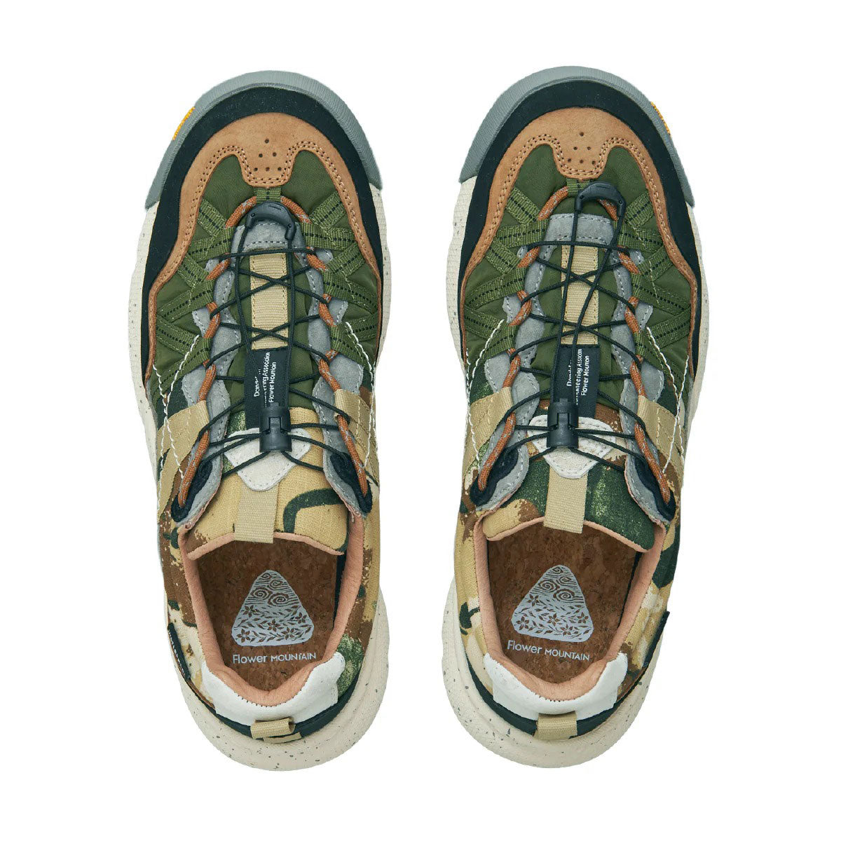 Flower MOUNTAIN - IWANO2 Army green/Beige como 【FM100031