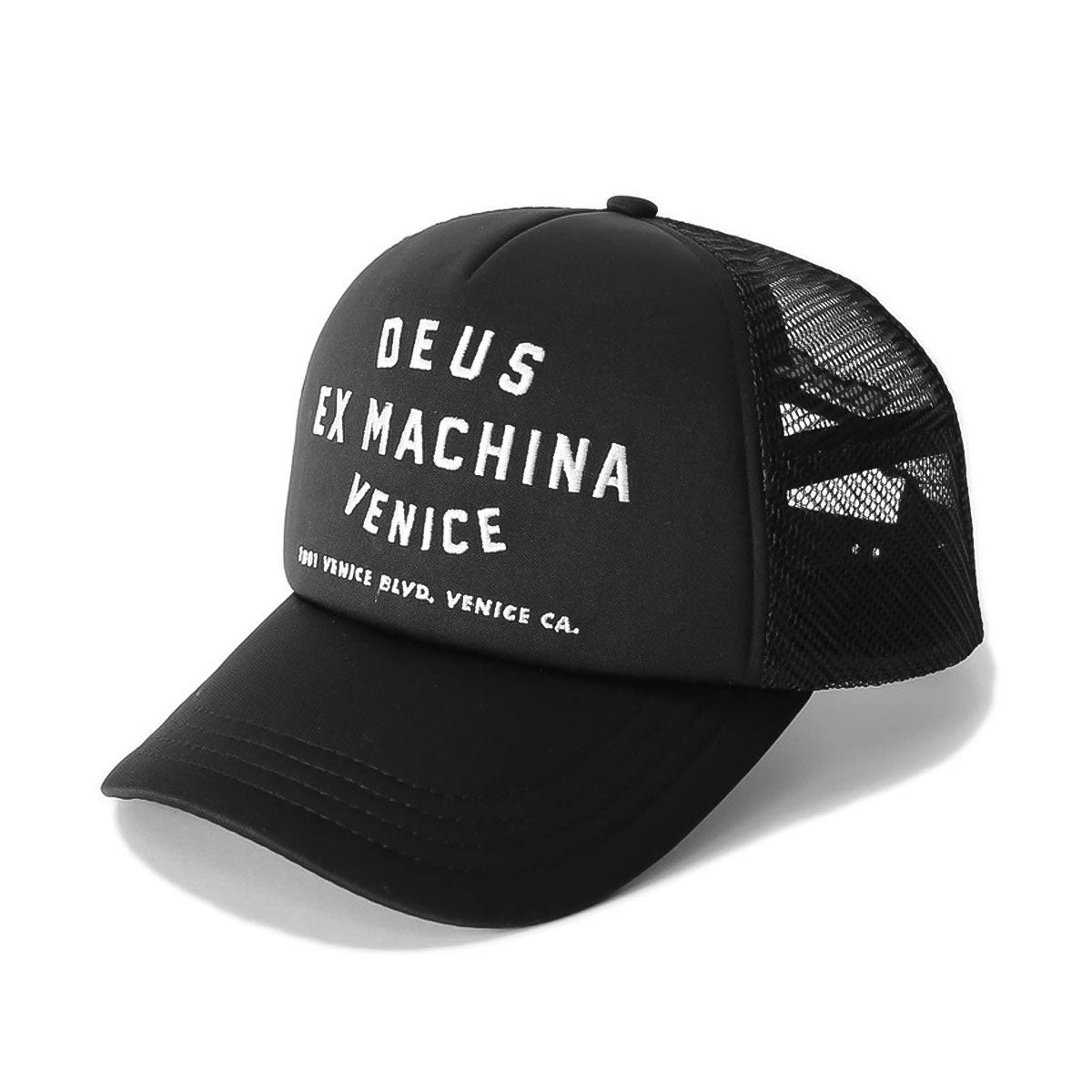 DEUS EX MACHINA - HARAJUKU ADDRESS TRUCKER BLACK 【DMF257570】