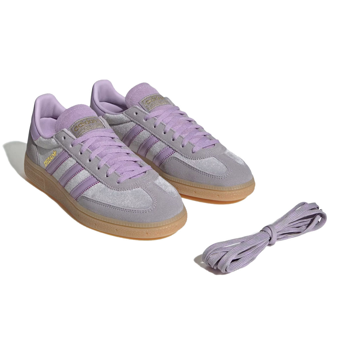 adidas - HANDBALL SPEZIAL W Glory Grey/Powder Plum/Gum【JR3646】