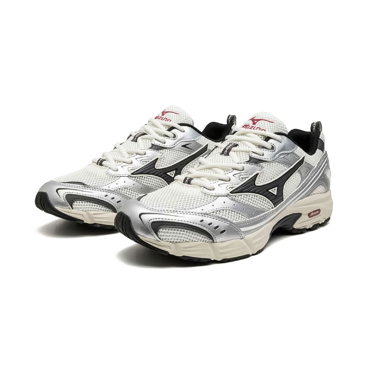 MIZUNO - UNISEX MXR WHITE/BLACKI/SILVER【D1GA245101】
