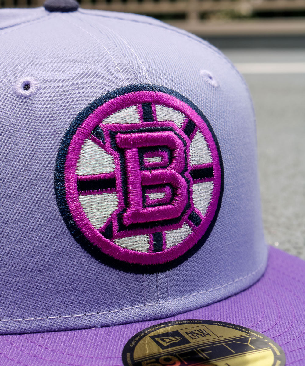 TY MATHIS NEW ERA - Boston Bruins 59FIFTY Hockey Fights Cancer Lavender/Purple
