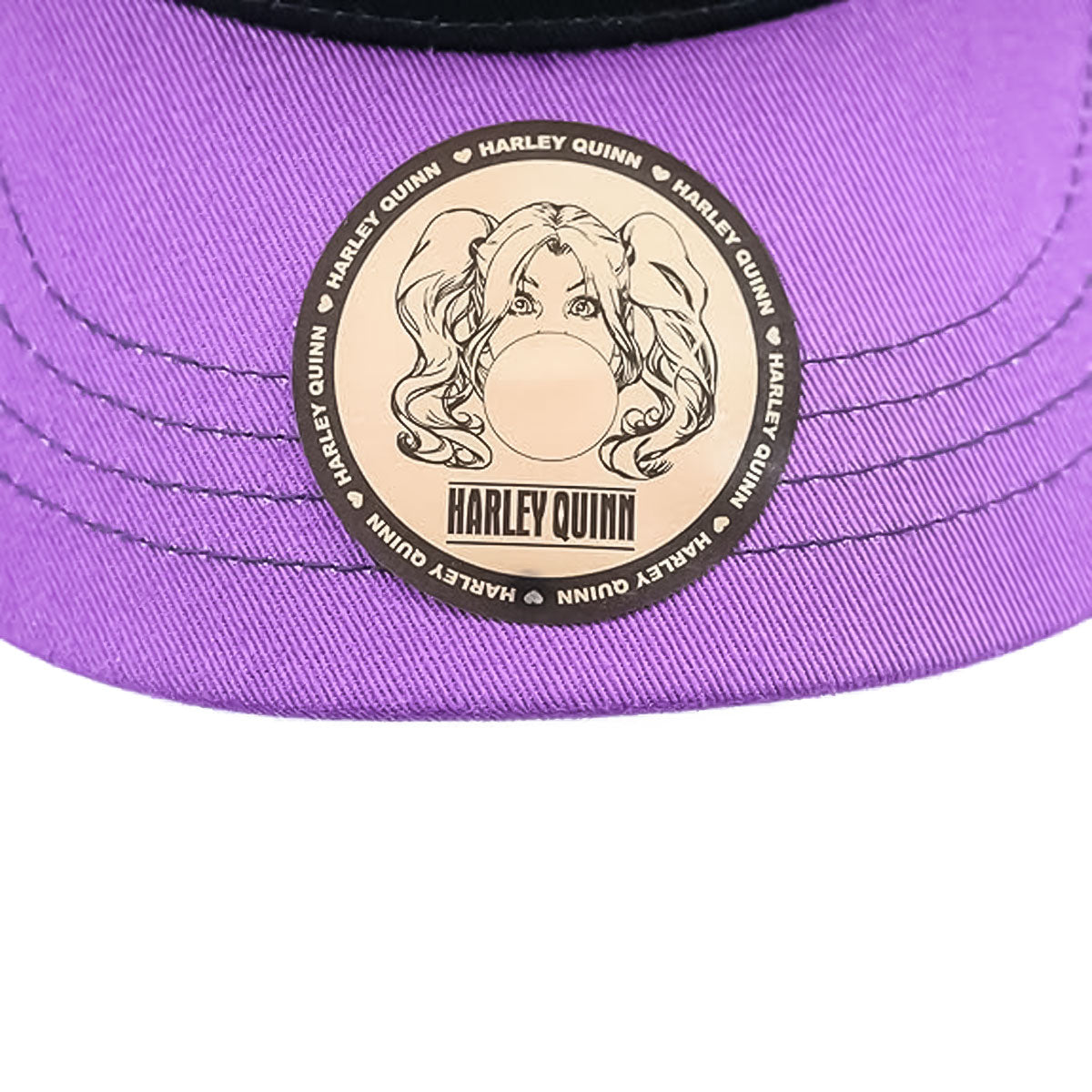 HARLEY QUINN WAPPEN TRUCKER CAP CHARCOAL/PUR 【WN-MCP02】