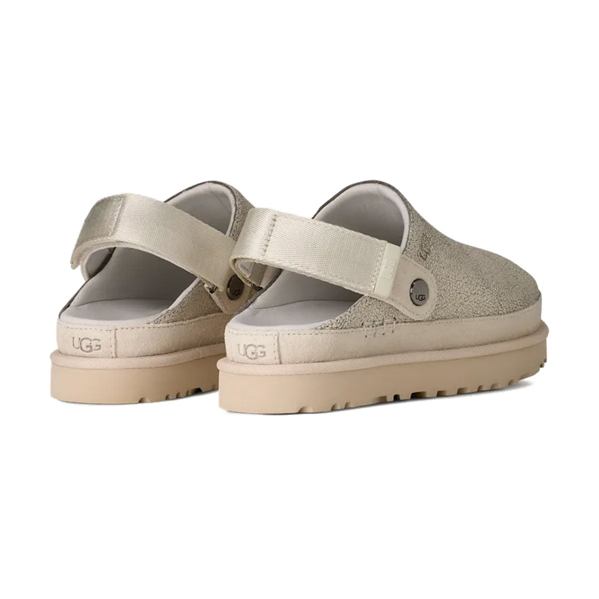 ググググ UGG - WMNS GOLDENSTAR CRACKLE CLOG CRACKLE WHITE 【1177853-CRCK-06