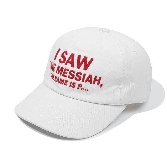 MY NAME IS PETER - 6 PANEL MESSIAH CAP WHITE