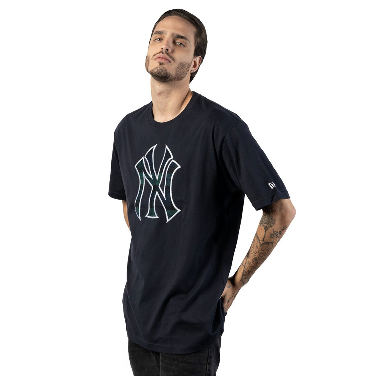 NEW ERA New York Yankees - PLAID T-SHIRT BLACKWATCH