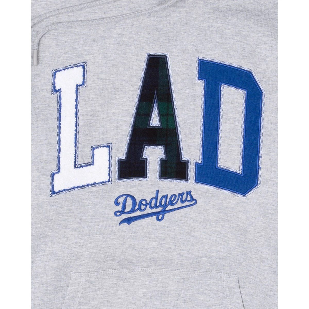 NEW ERA Los Angeles Dodgers - PLAID HOODIE BLACKWATCH