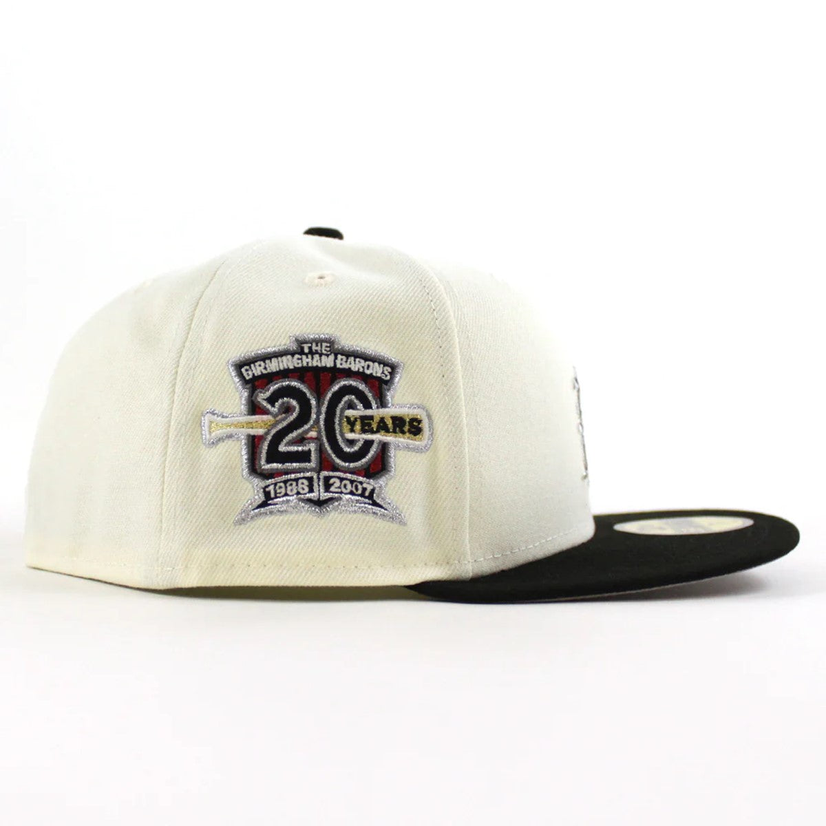 NEW ERA BIRMINGHAM BARONS - 20TH ANV 59FIFTY CHROME/BLACK