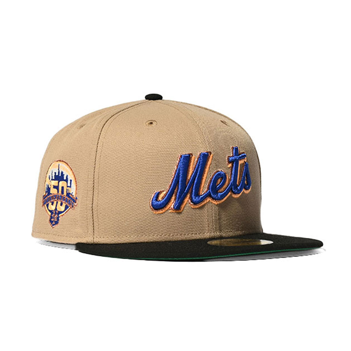 NEW ERA 紐約大都會隊 - 59FIFTY 50th ANV 米色/黑色