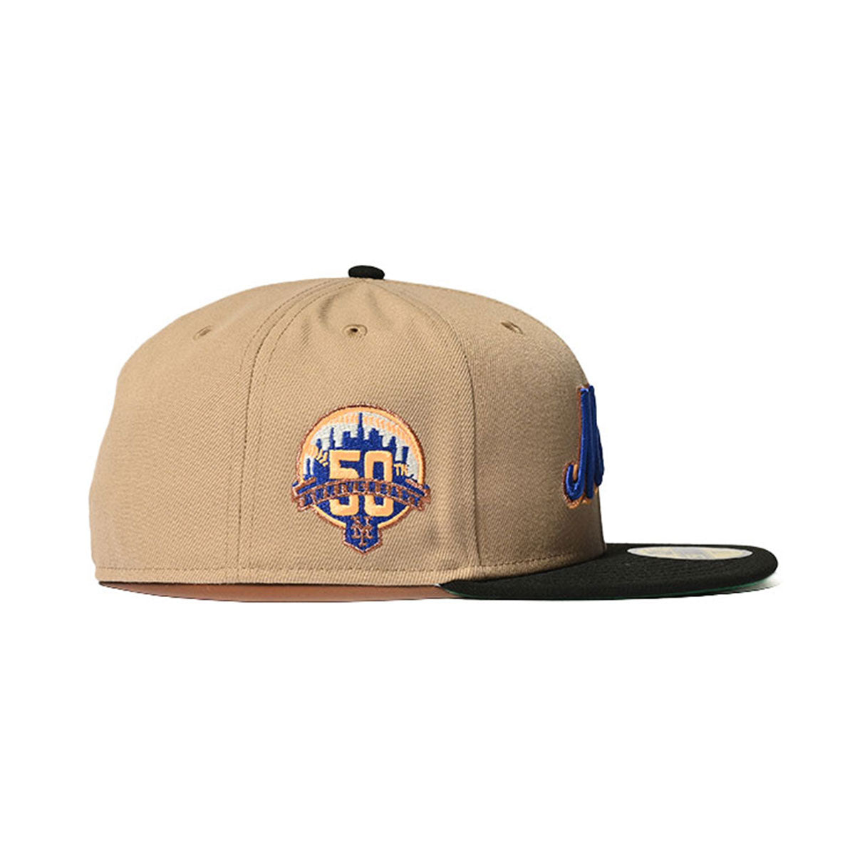 NEW ERA 紐約大都會隊 - 59FIFTY 50th ANV 米色/黑色