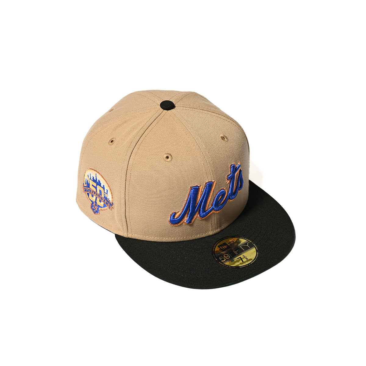 NEW ERA 紐約大都會隊 - 59FIFTY 50th ANV 米色/黑色