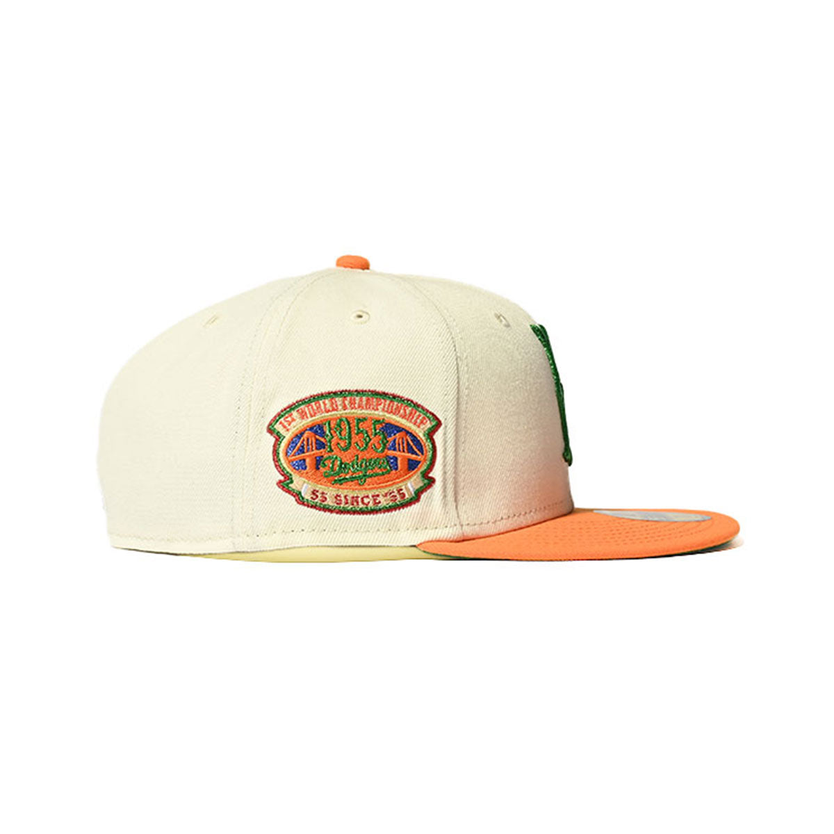 NEW ERA Brooklyn Dodgers - 59FIFTY 1st WC 1955 CHROME/ORANGE