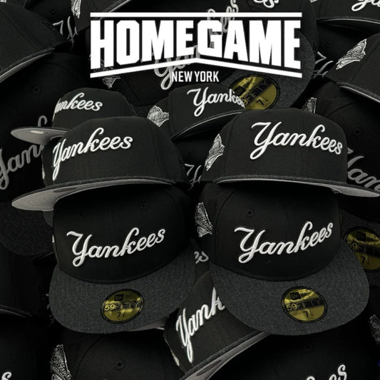 NEW ERA - 59FIFTY NEW YORK YANKEES 1996 WORLD SERIES BLACK/HEATHER BLACK