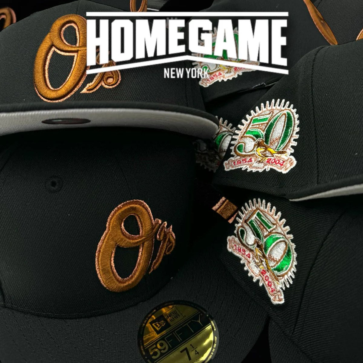 NEW ERA - 59FIFTY BALTIMORE ORIOLES 50TH ANNIVERSARY BLACK