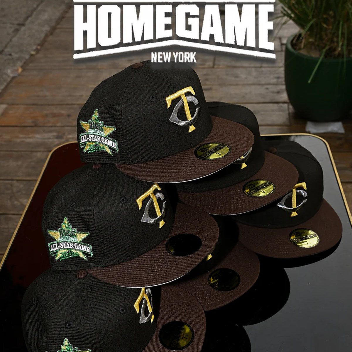 NEW ERA - 59FIFTY MINNESOTA TWINS 1985 ALL STAR GAME BLACK/BROWN